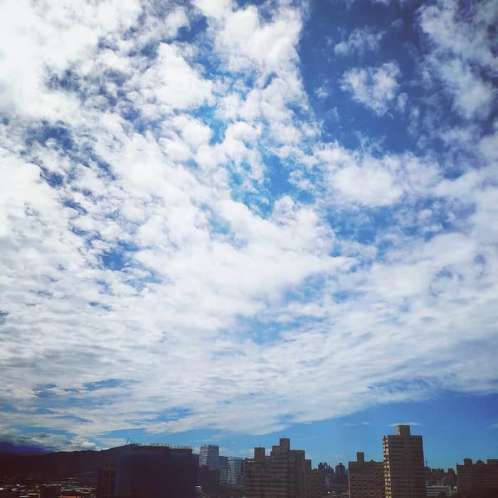 ️颱風過後特別乾淨的天空